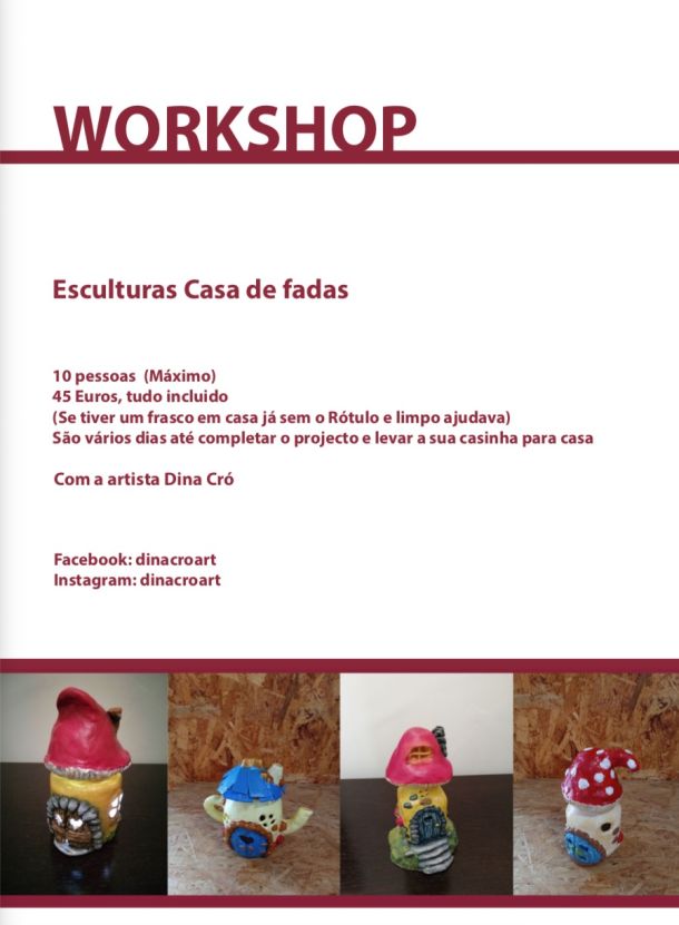Workshops e Formações - Dina Cró Art